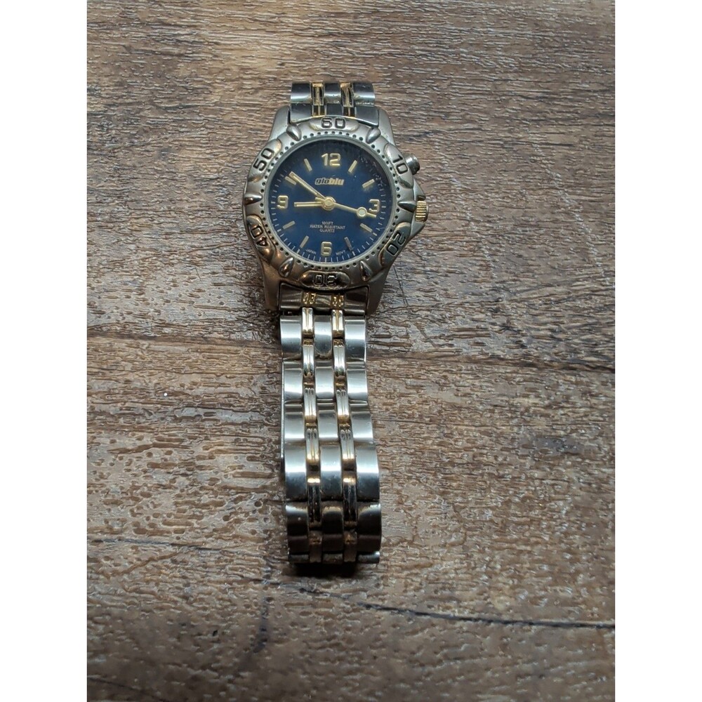 Vintage Globlu Women's Watch New Battery Working 1" Face